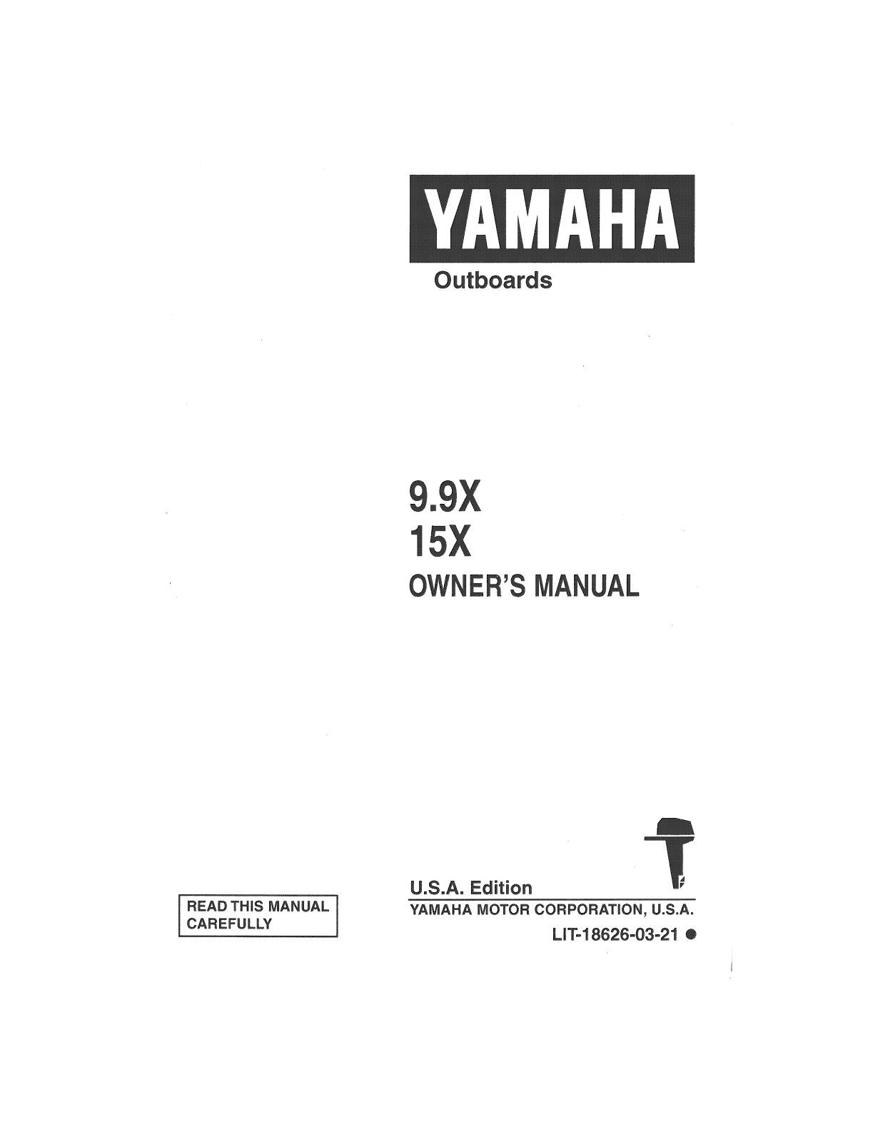 Yamaha 9.9X, 15X Manual