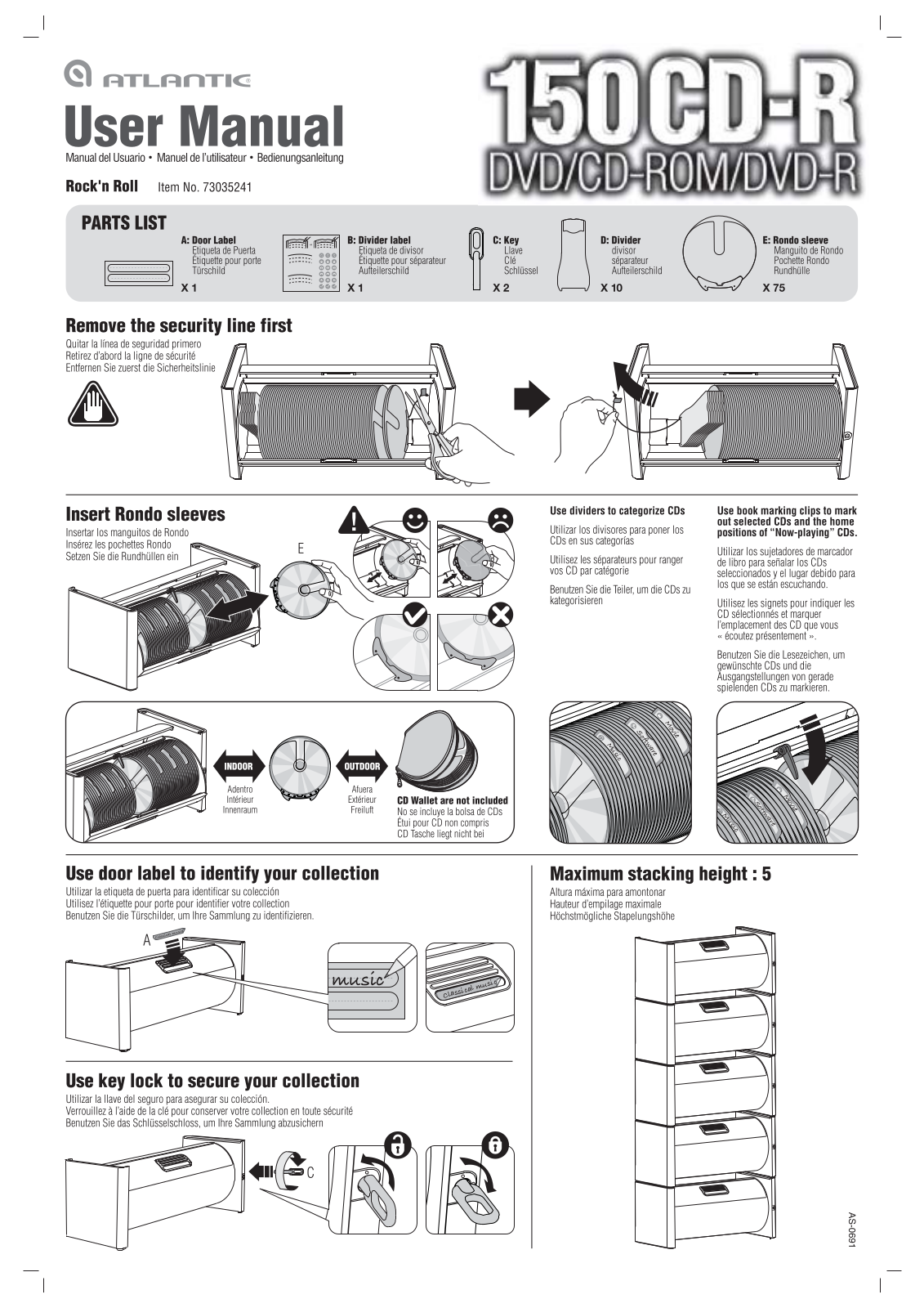 Atlantic 150CD-R User Manual