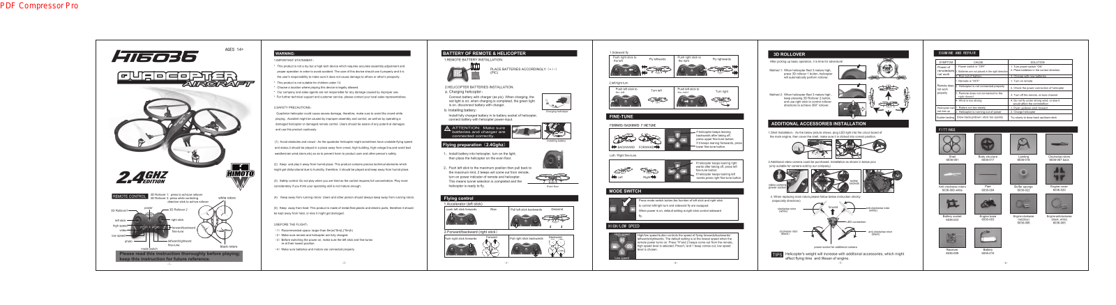 Himoto HI6036 User guide - ManualMachine.com