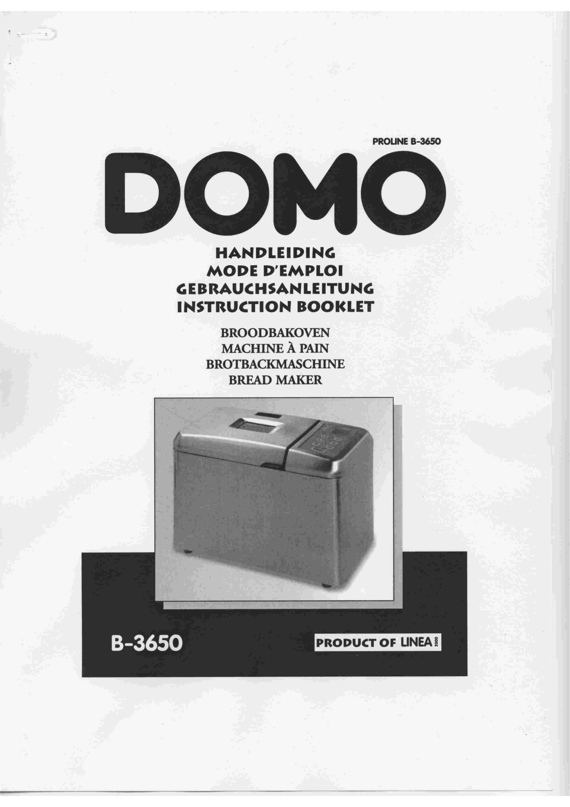 DOMO B3650 User Manual