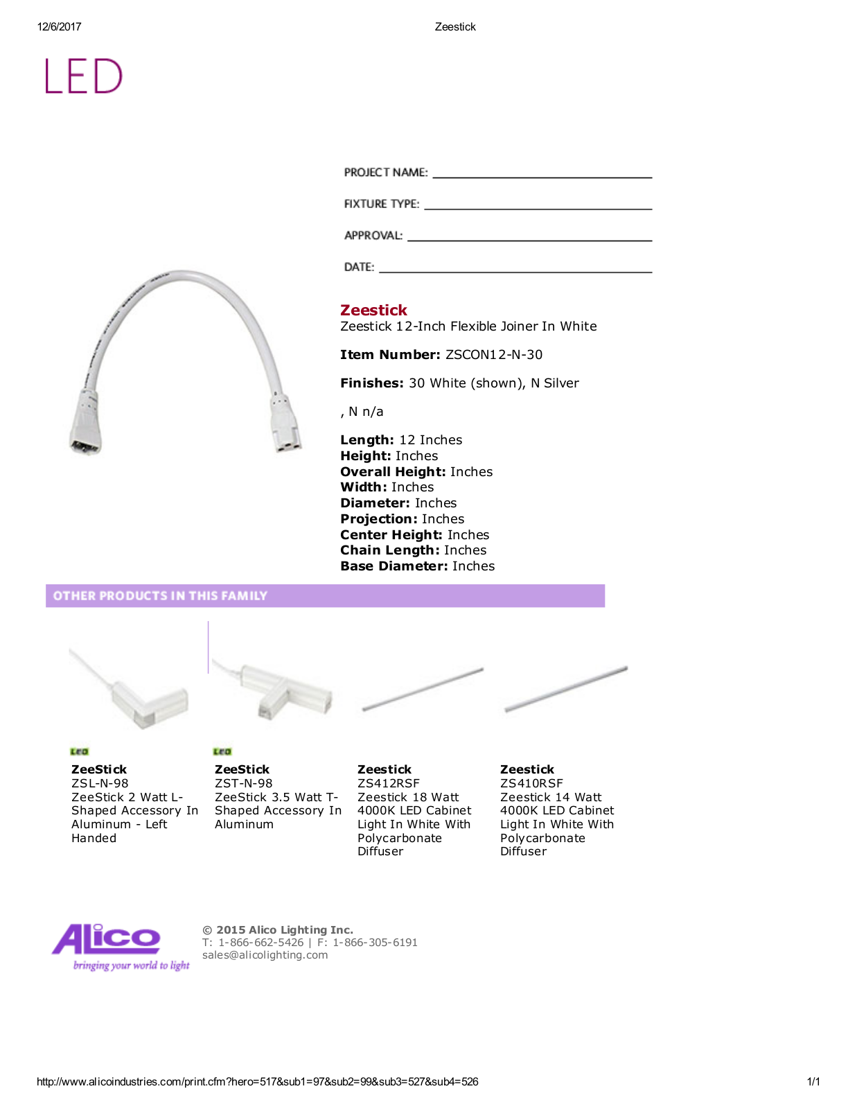 Alico LED1982 Specifications - ManualMachine.com