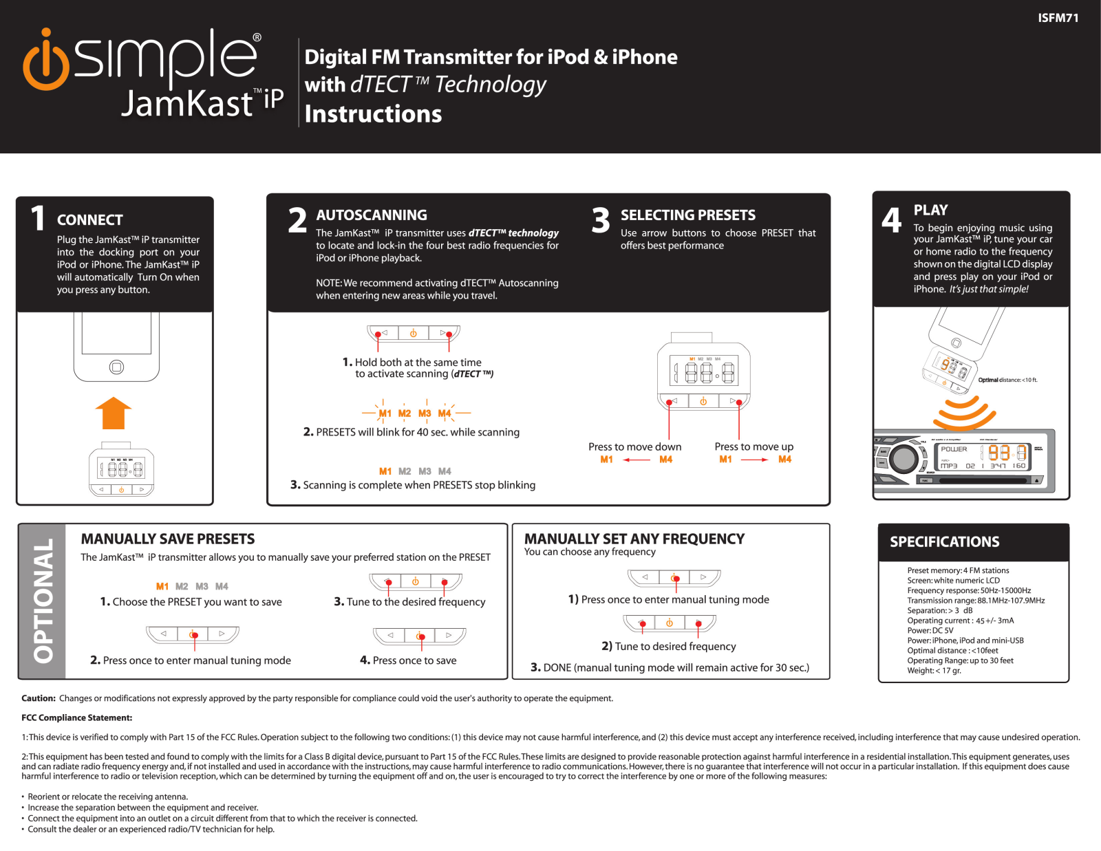 AAMP FM7 Users Manual