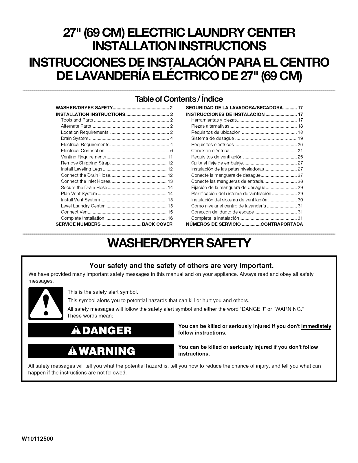 Kenmore 11087842700 Installation Guide - ManualMachine.com