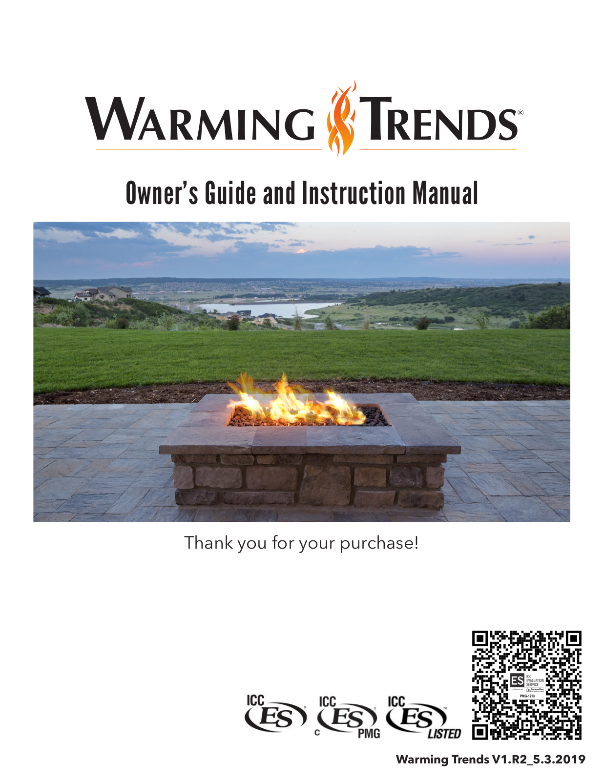 Warming Trends CFB180 NG, CFB120 NG, CFBL130 NG, CFBL110 NG, CFBL150 NG Owner's Manual And Instruction Manual