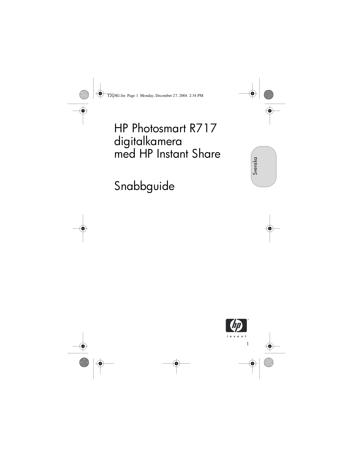 Hp PHOTOSMART R717 User Manual