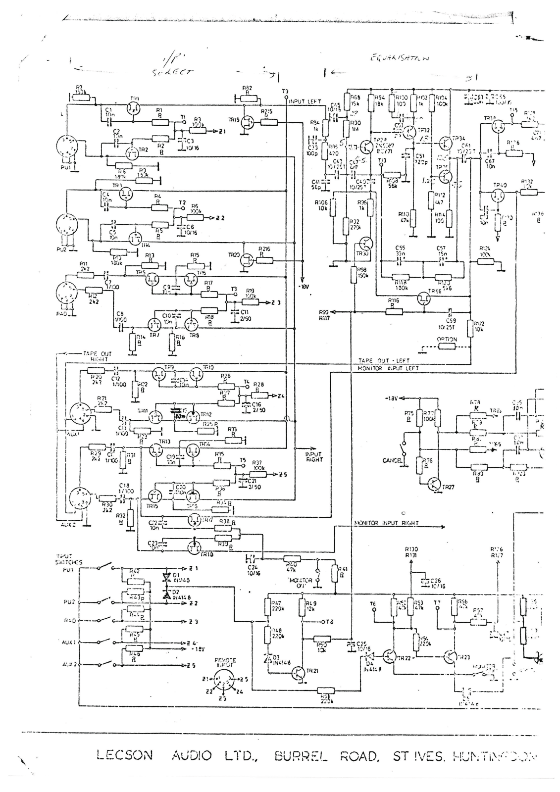 Lecson AC-1 Schematic - ManualMachine.com