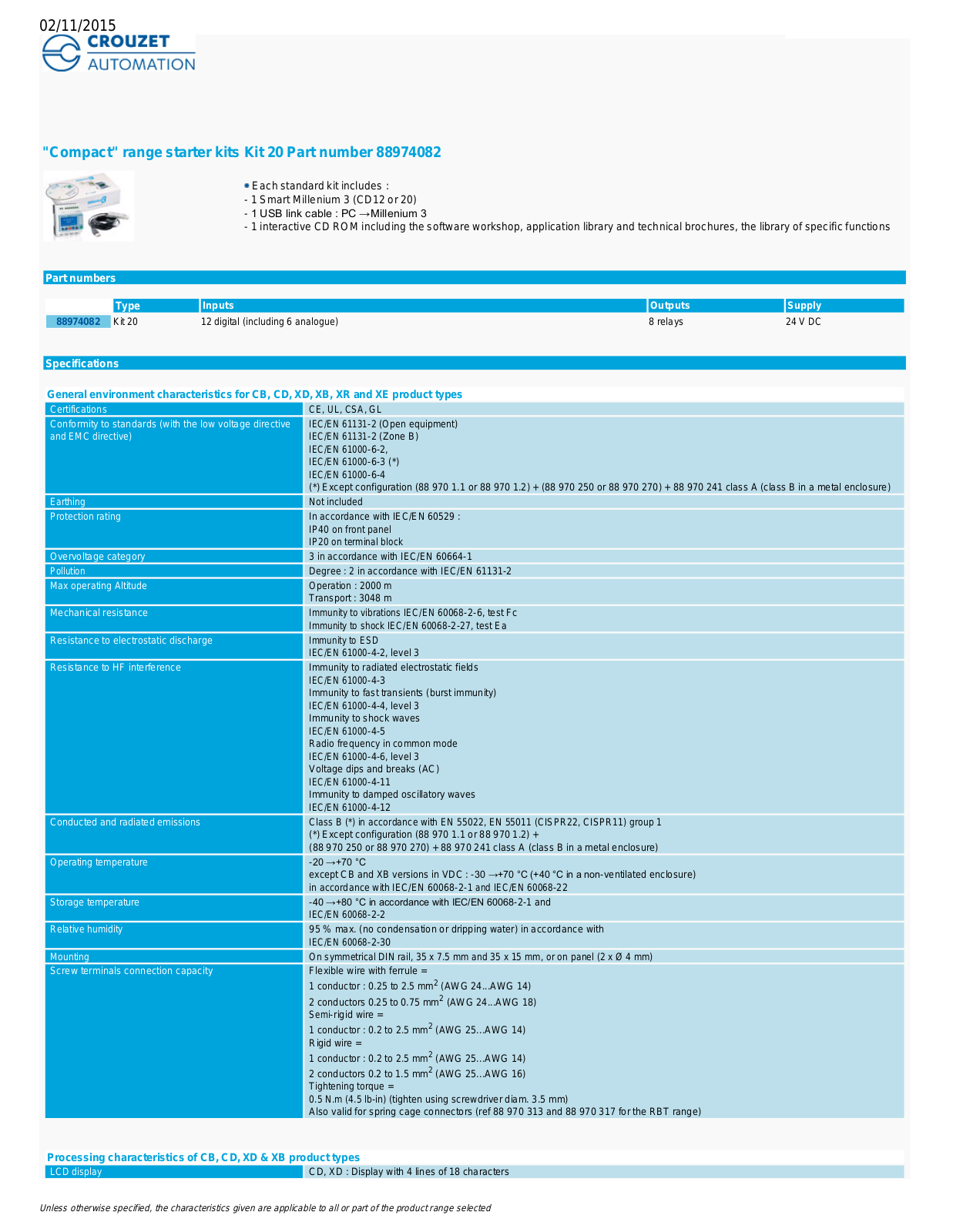 Crouzet 88974082 Data Sheet - ManualMachine.com