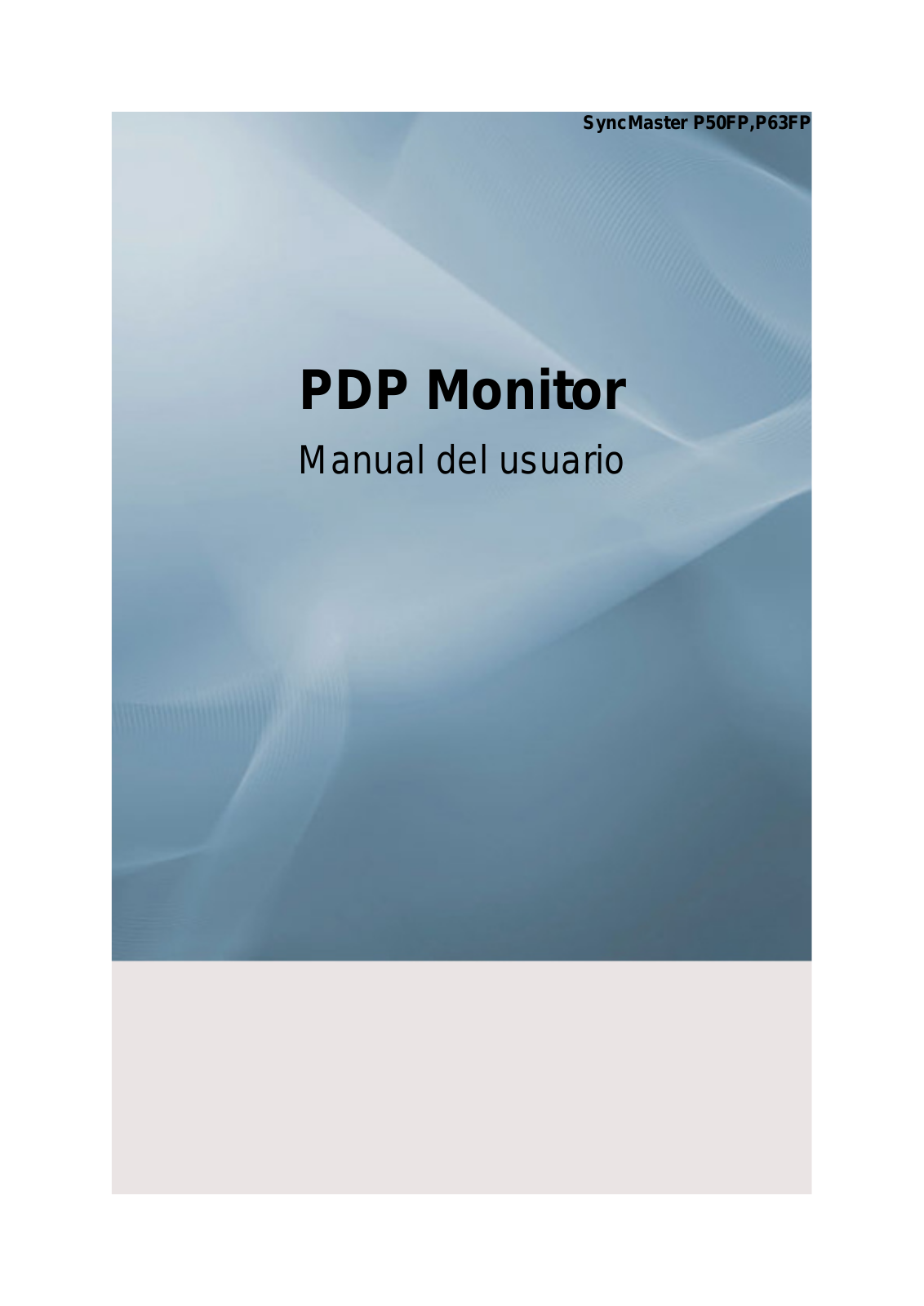 Samsung PPM63FP, PPM50FP User Manual