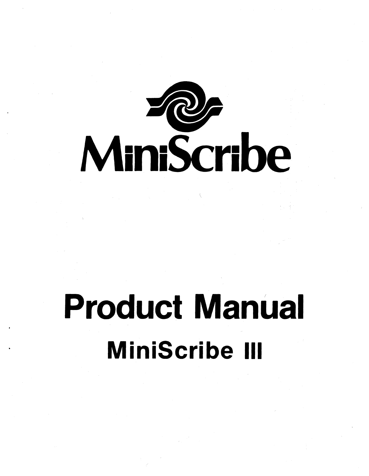 MiniScribe III User Manual - ManualMachine.com