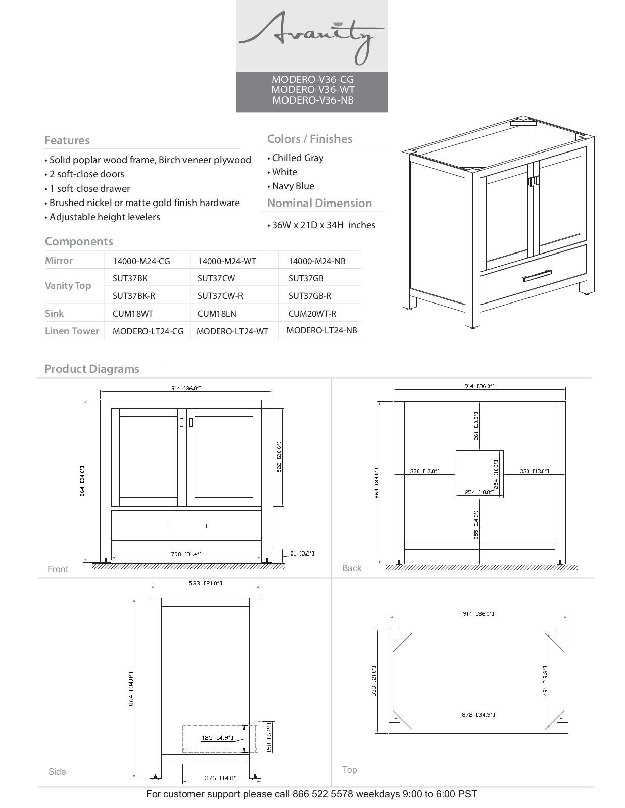Joss & Main W003375679 Specifications - ManualMachine.com