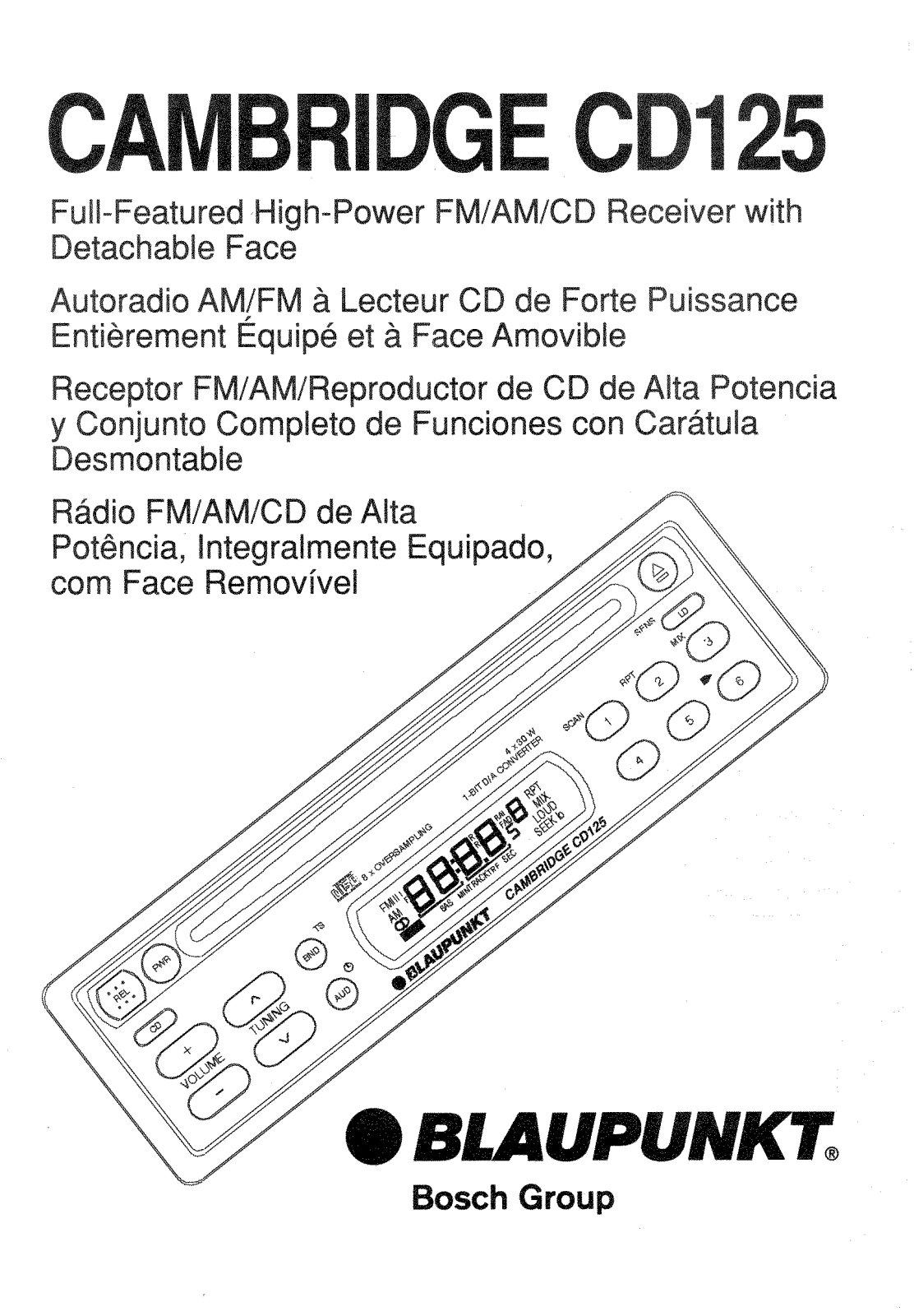 Blaupunkt CD125 User Manual