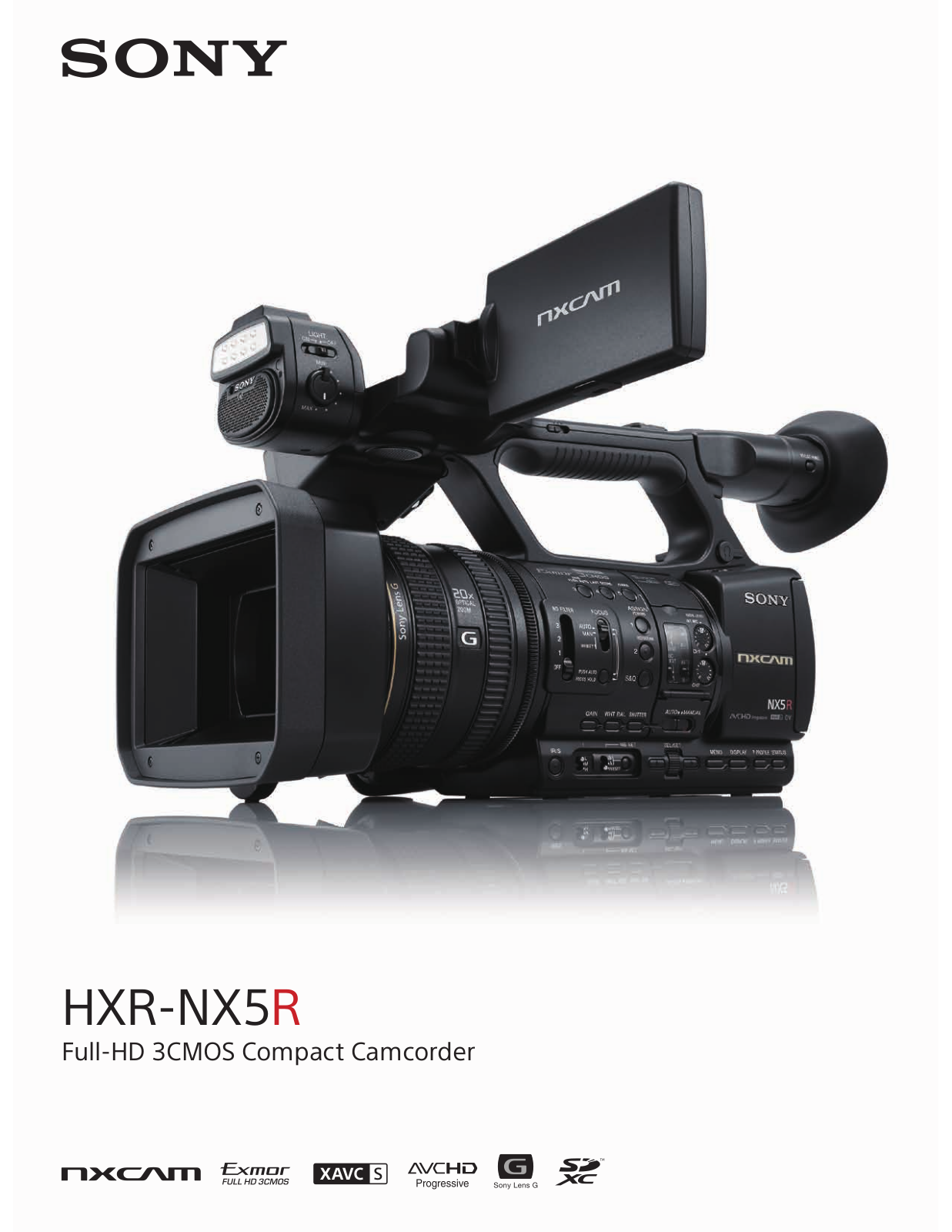 Sony HXRNX5R User Manual