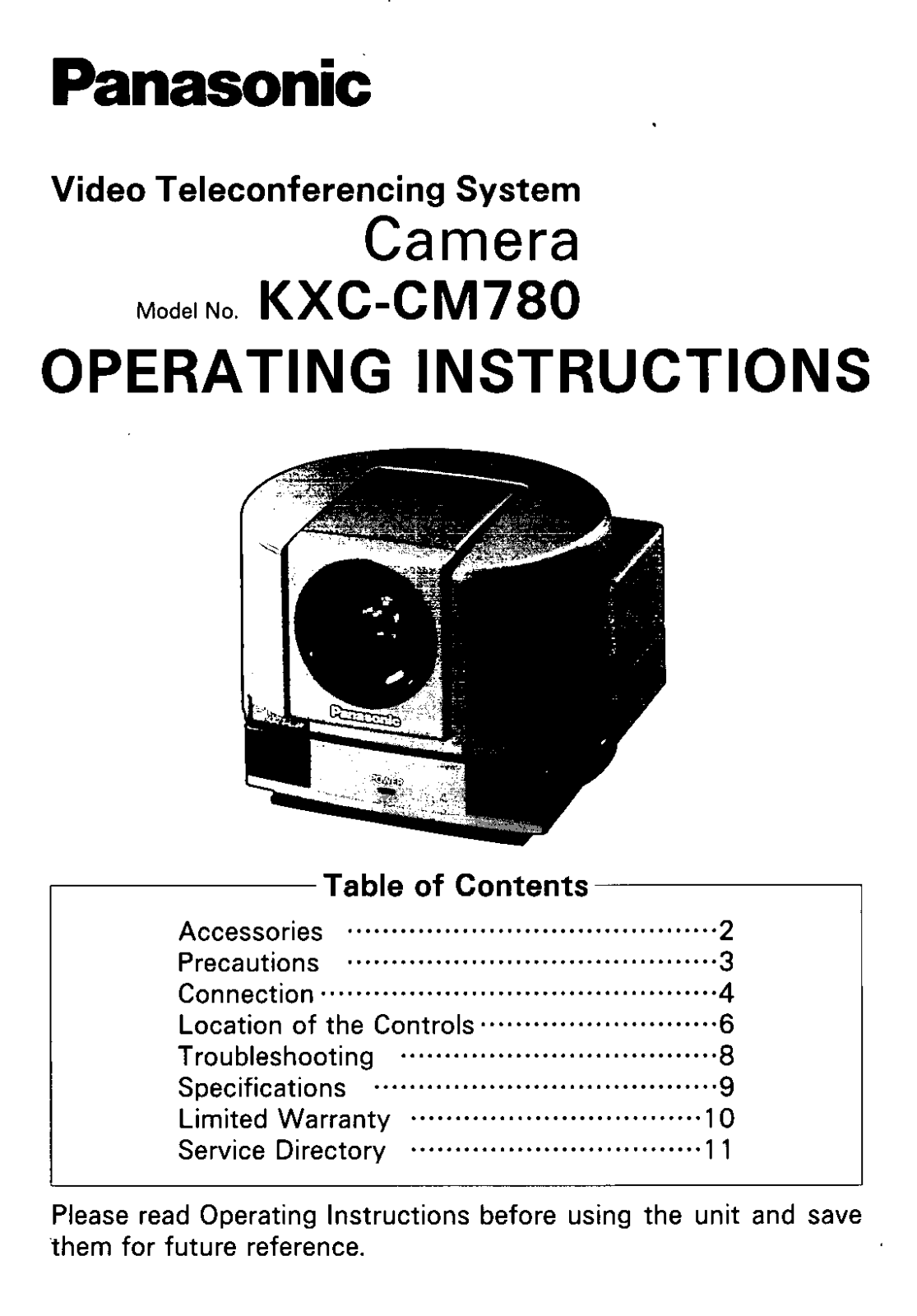 Panasonic KXC-CM780 User Manual