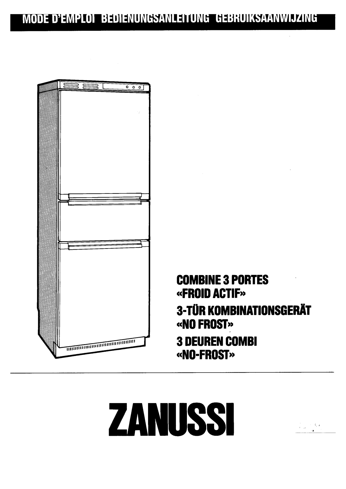 Zanussi Z630/3CT User Manual
