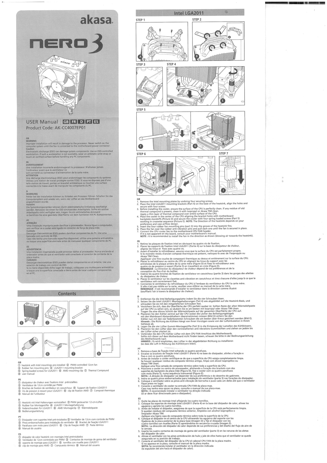 Akasa AK-CC017 User guide