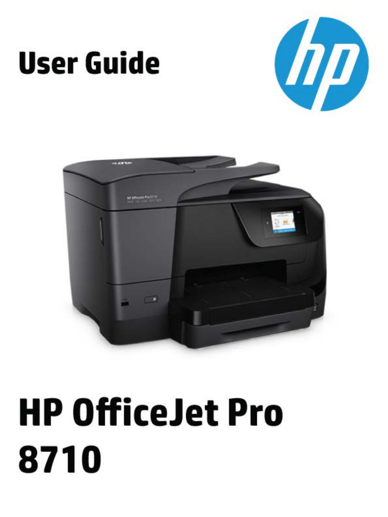 HP OfficeJet Pro 8710 User Manual