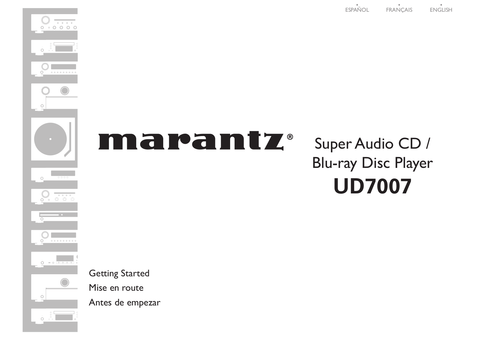 Marantz UD7007 Getting Started Guide