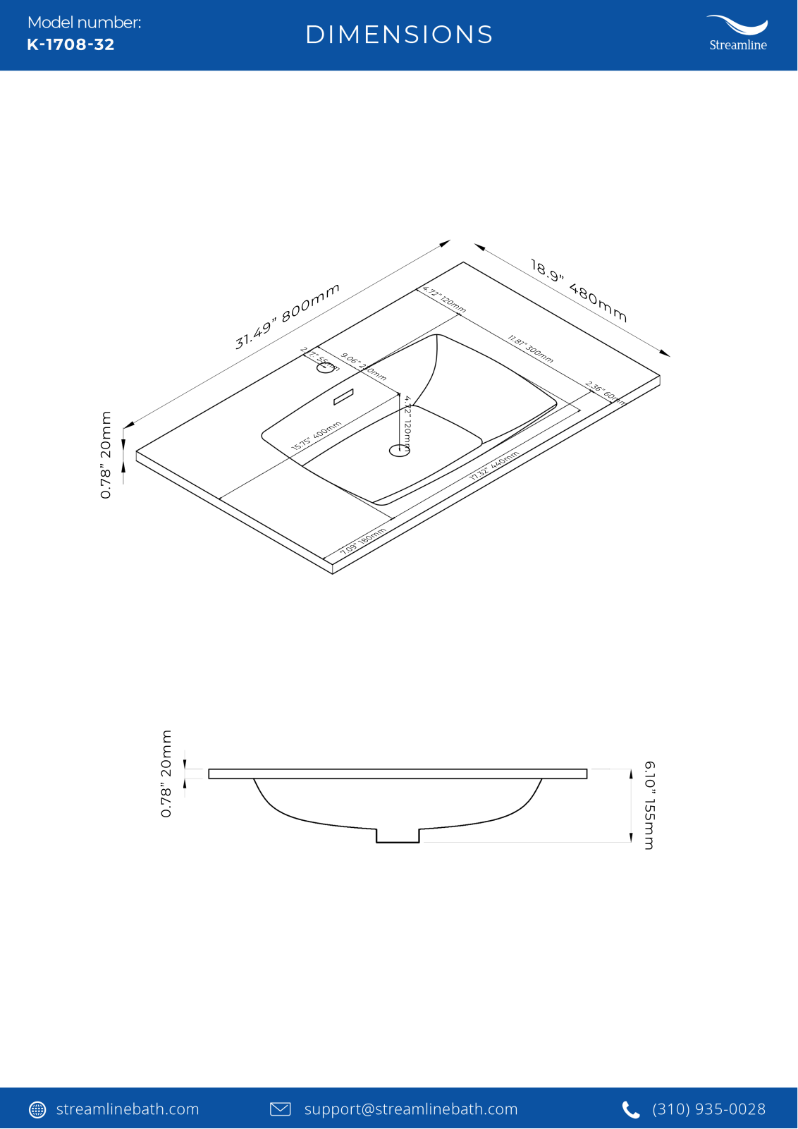 Streamline Bath SLBH7687 Specifications - ManualMachine.com