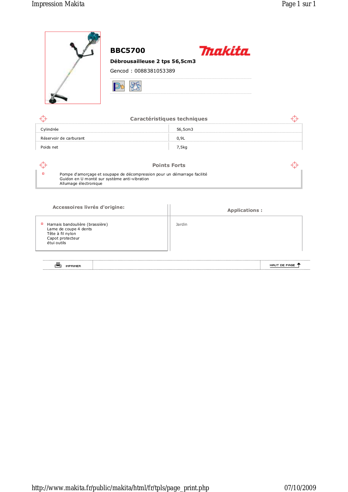 Makita BBC5700 User Manual