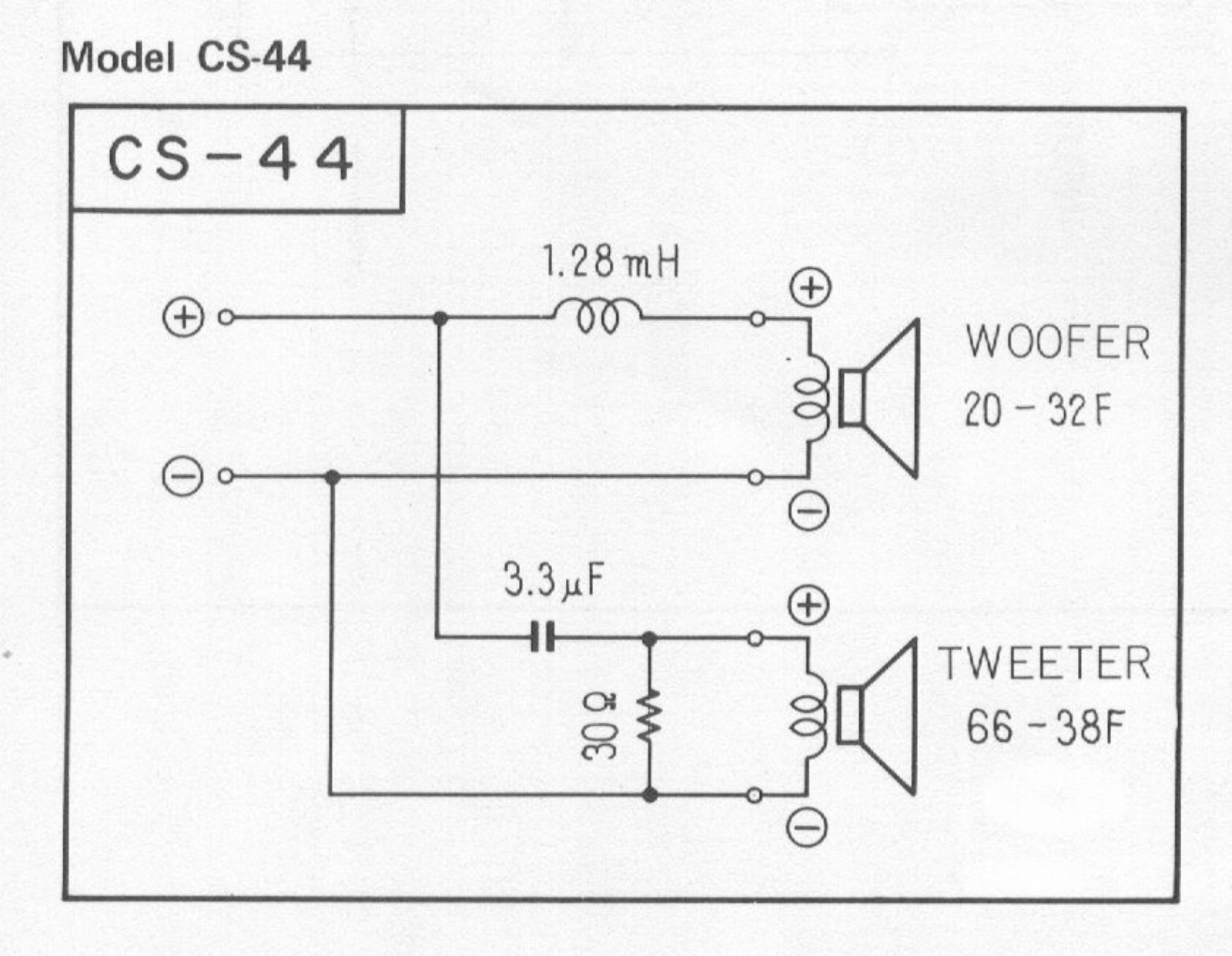 Pioneer CS-44 Schematic