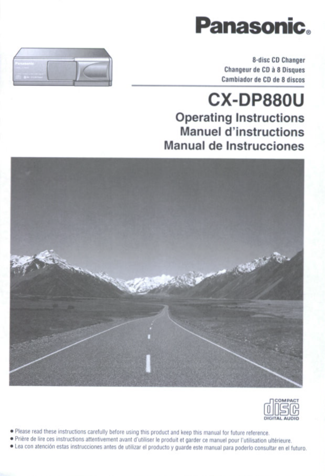 Panasonic cx-dp880u Operation Manual