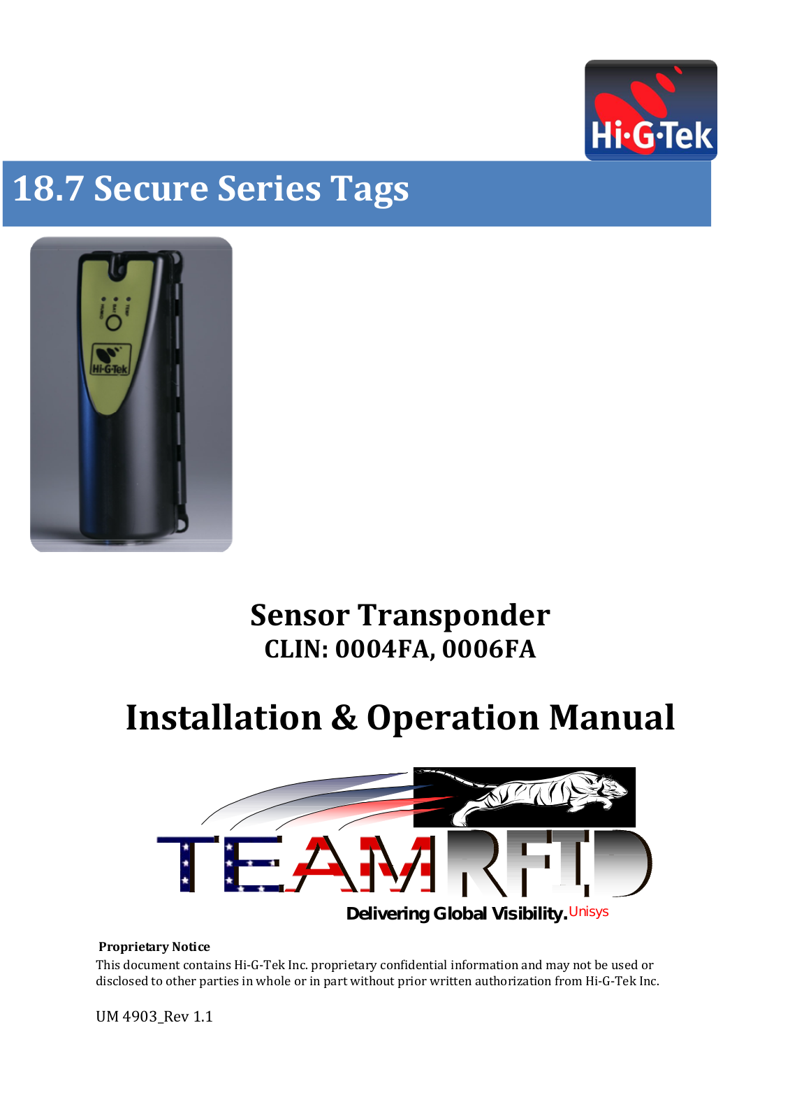 Hi G Tek IGST51433 Users Manual