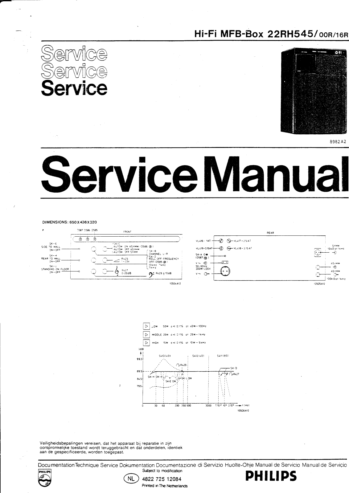 Philips 545mfb schematic