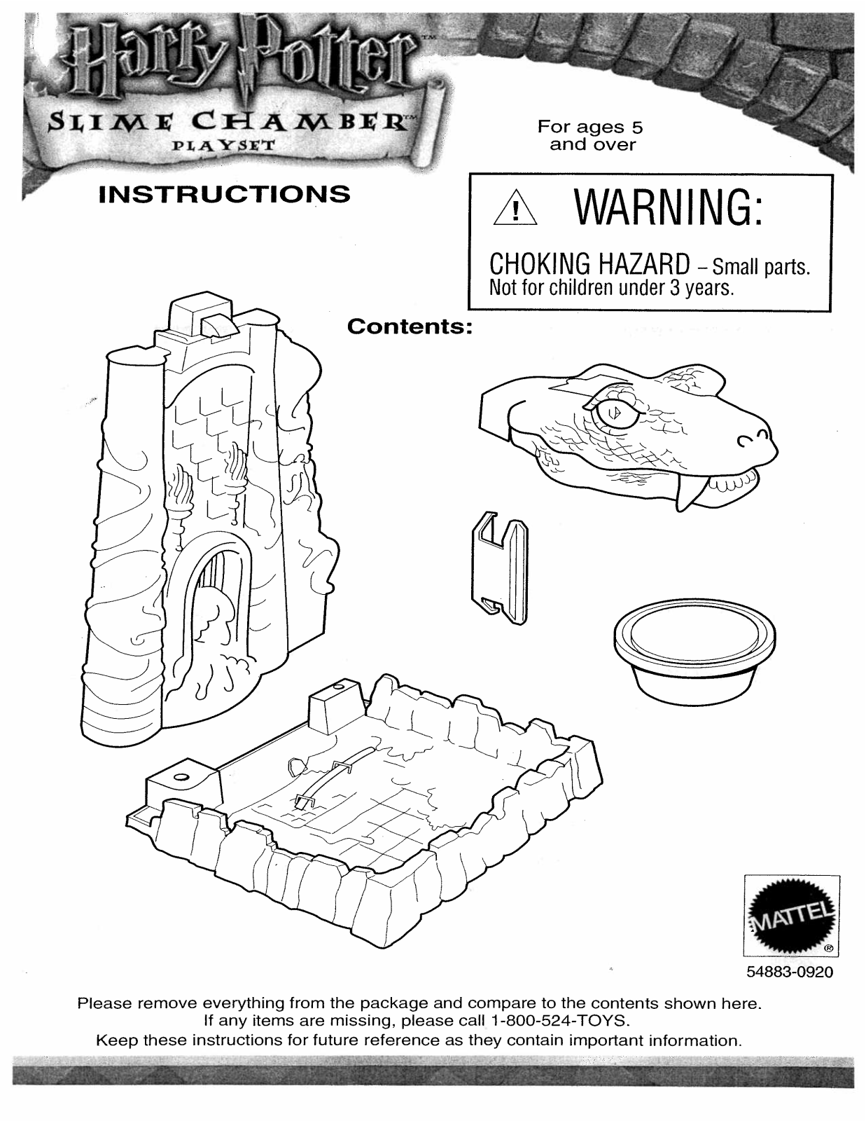 Fisher-Price 54883 Instruction Sheet