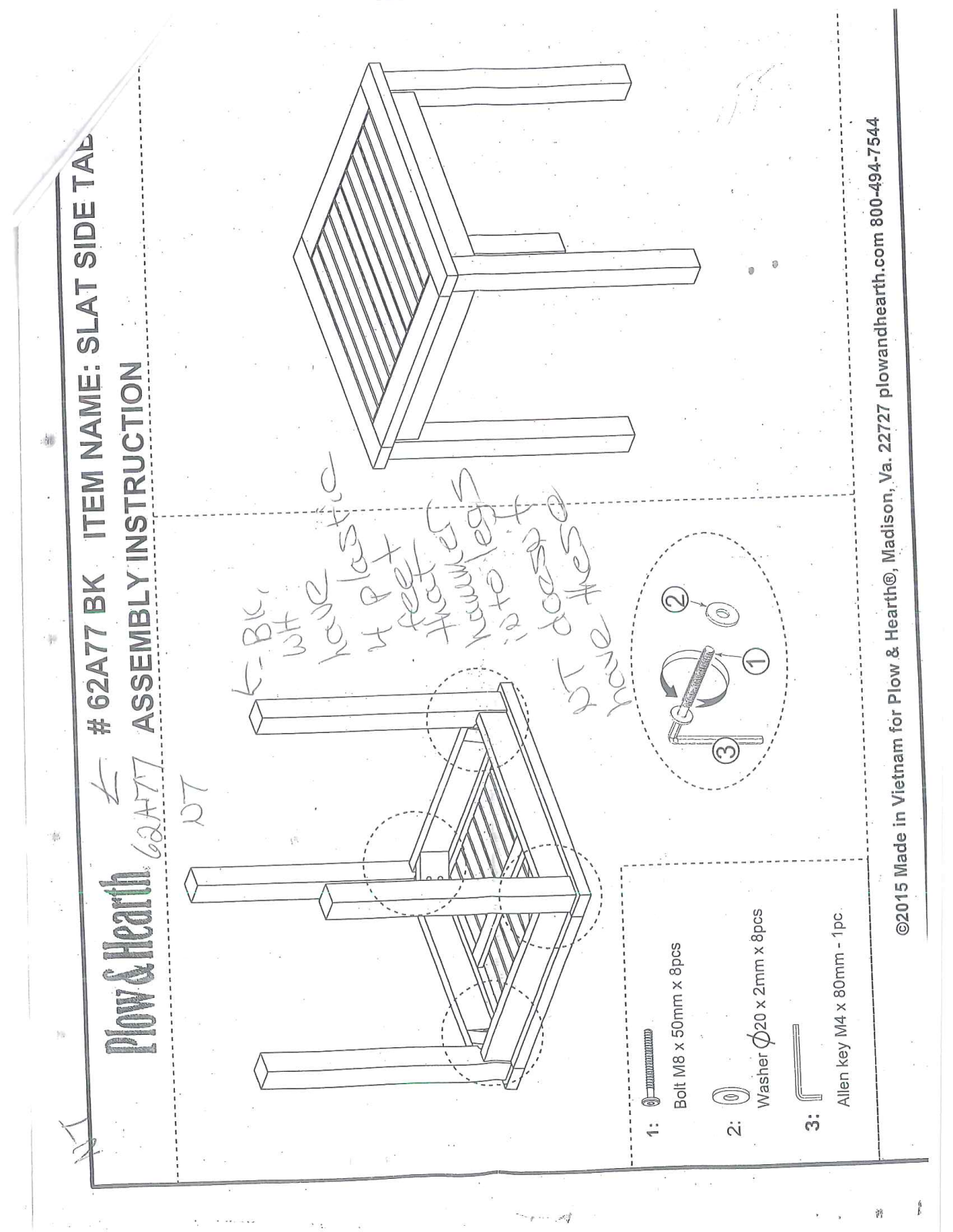 Plow & Hearth PLHE2432 Installation & Assembly - ManualMachine.com