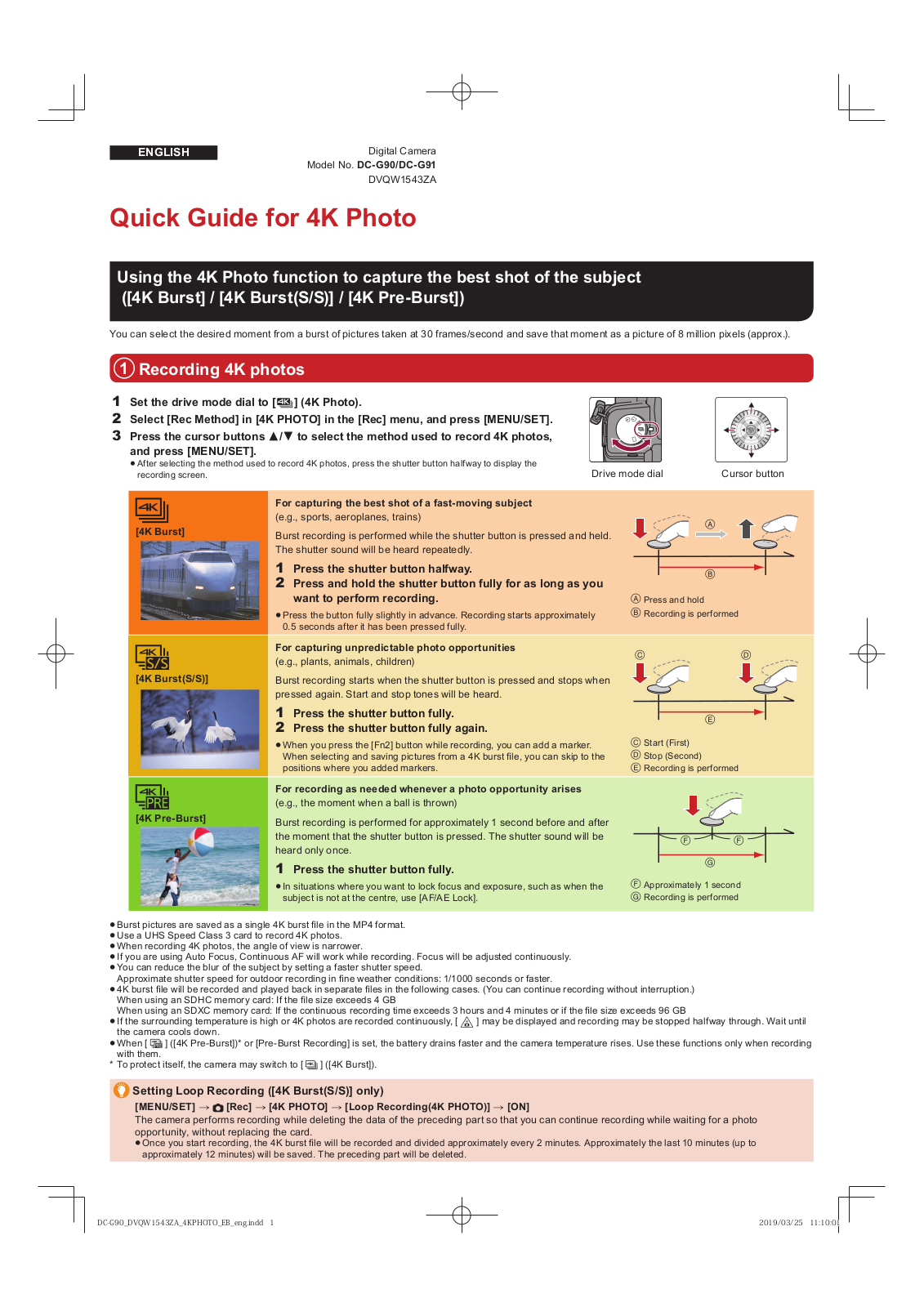 Panasonic DC-G90 Quick Guide