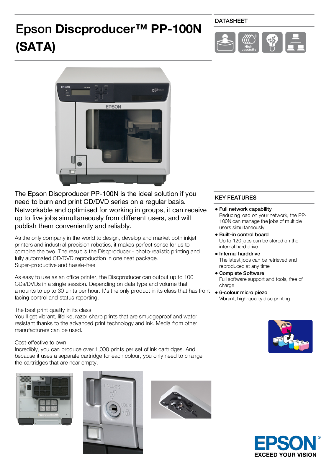 Epson C11CA31121NU Datasheet