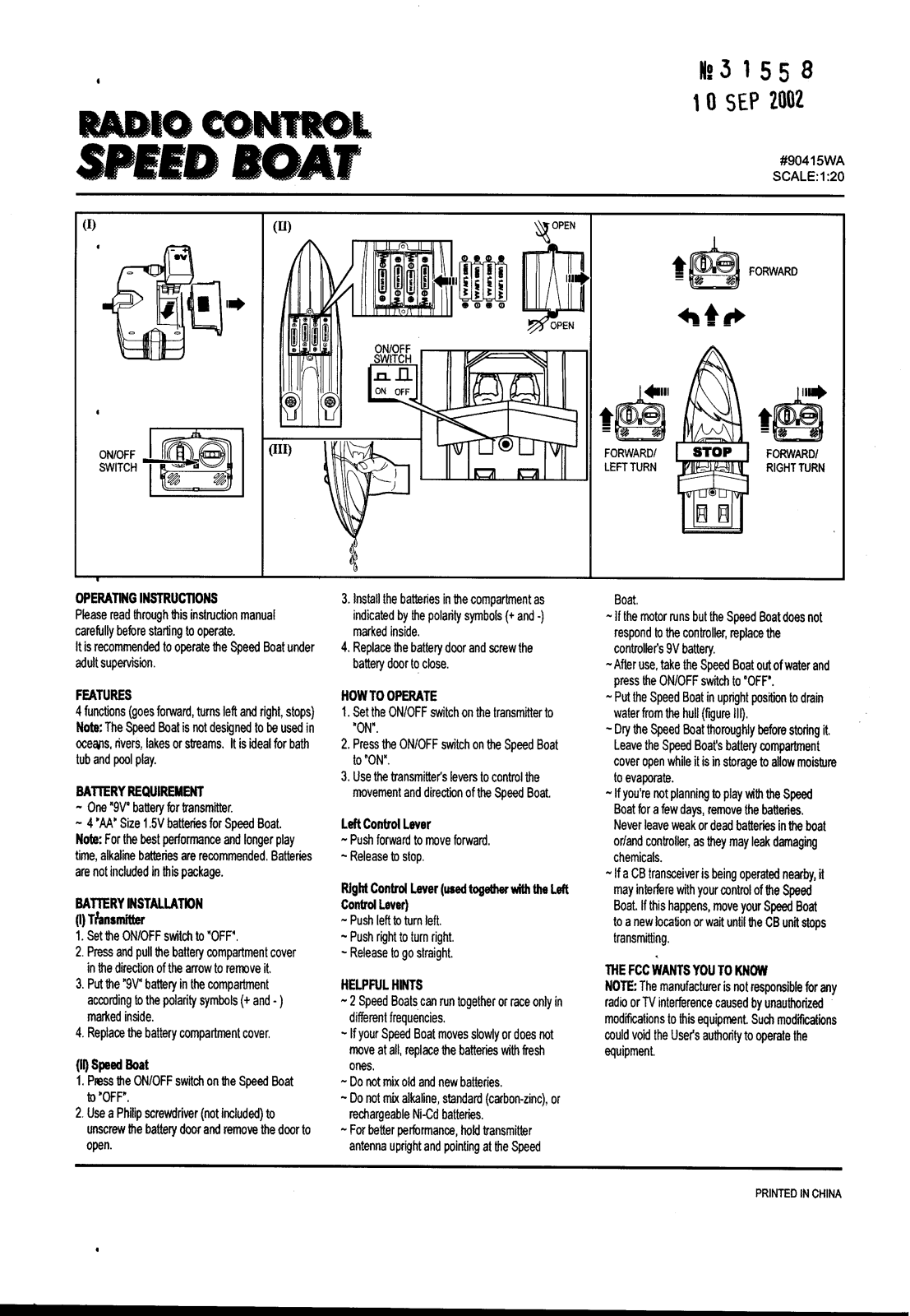 Echo Toys 90415T49, 90415R49 Users manual