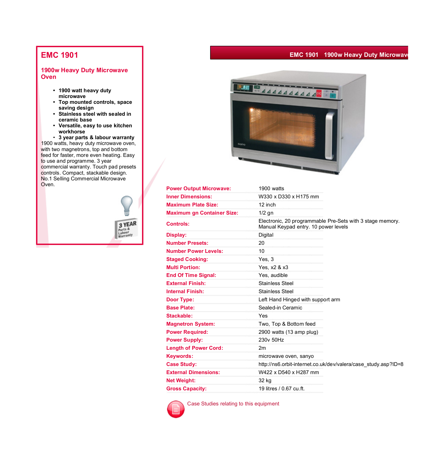 Valera EMC 1901 DATASHEET