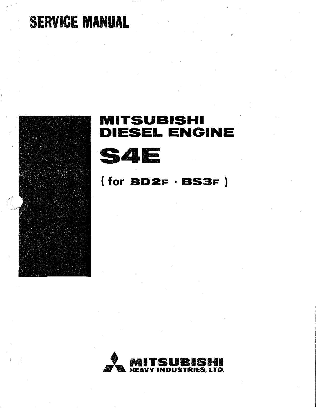 Mitsubishi Heavy Industries ES, S4E Service Manual