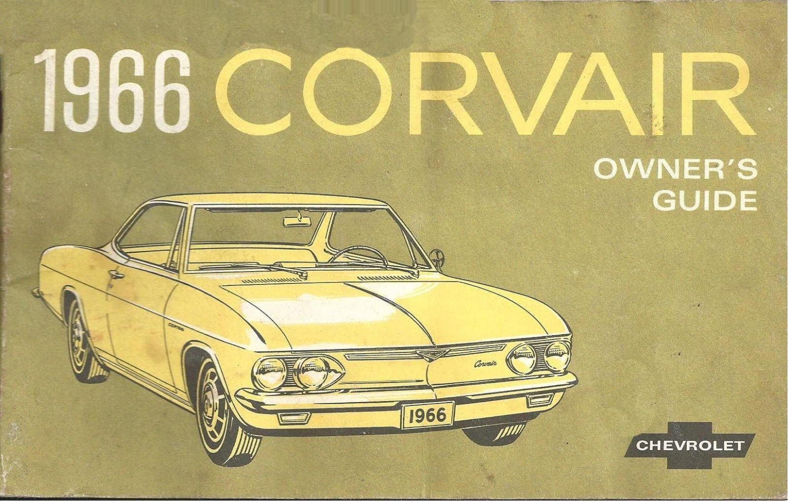 Chevrolet Corvair 1956 Operating Instructions