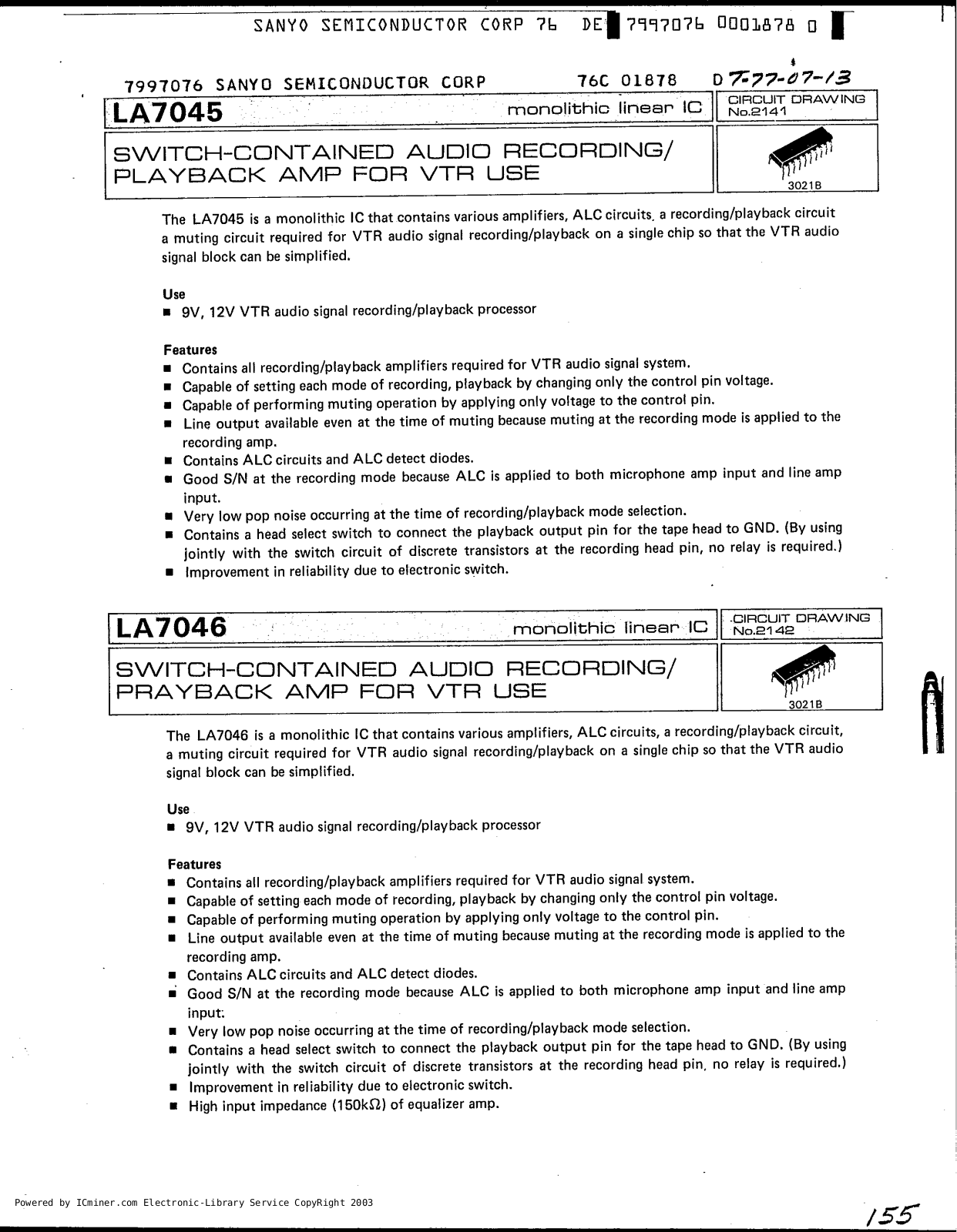 Datasheet LA7045 Specification - ManualMachine.com
