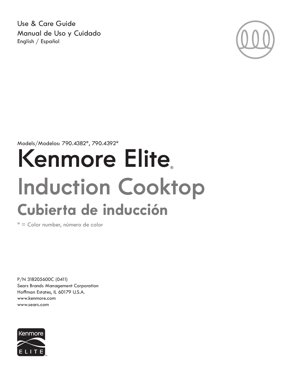 Kenmore Elite 36 Induction Cooktop Owner's Manual