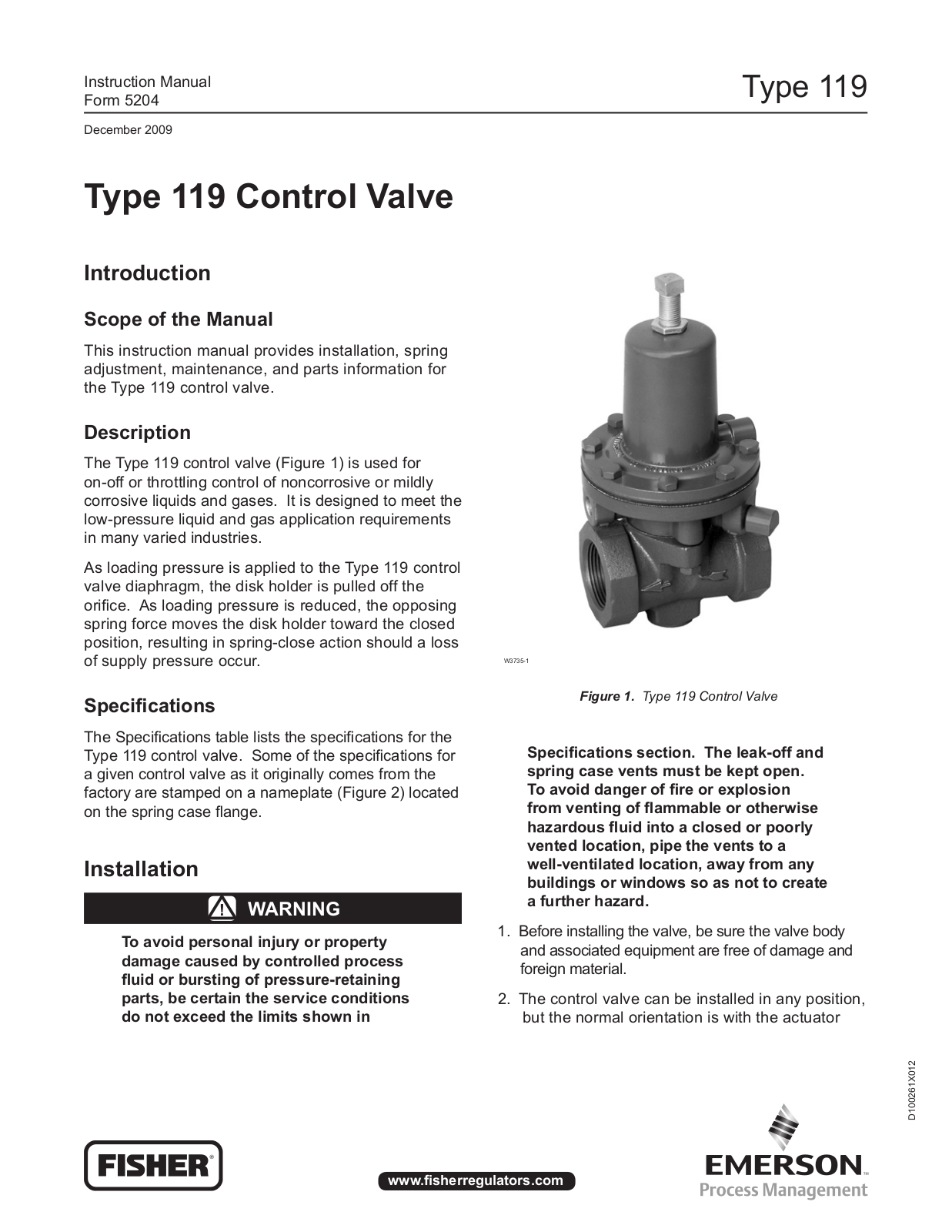 Emerson 119 Instruction Manual