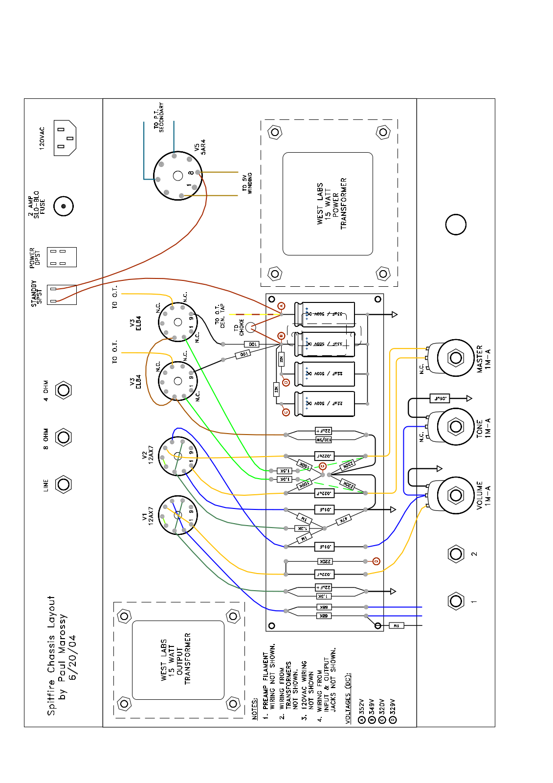 Spitfire Chassis Schematic