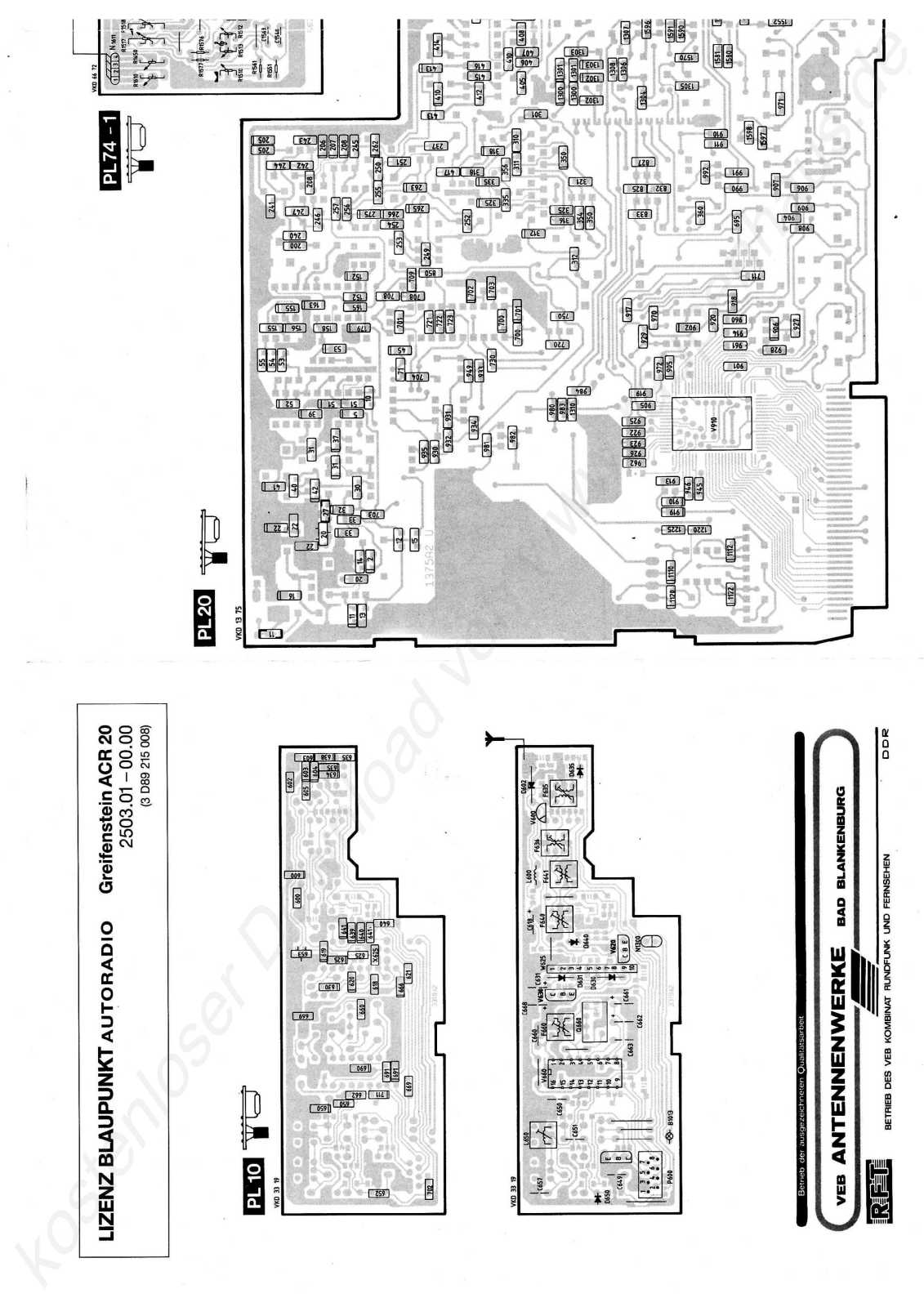 Blaupunkt ACR-20 Service Manual