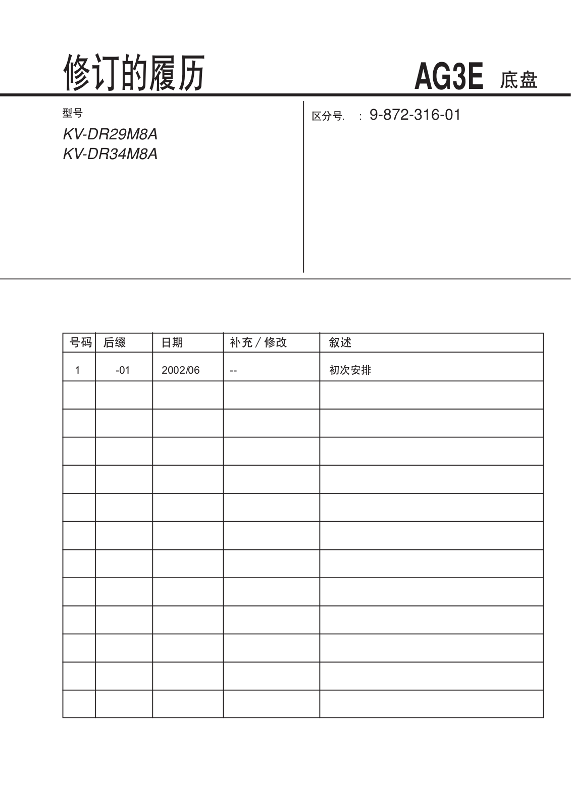 Sony KV-DR29M8A, KV-DR34M8A Service Manual