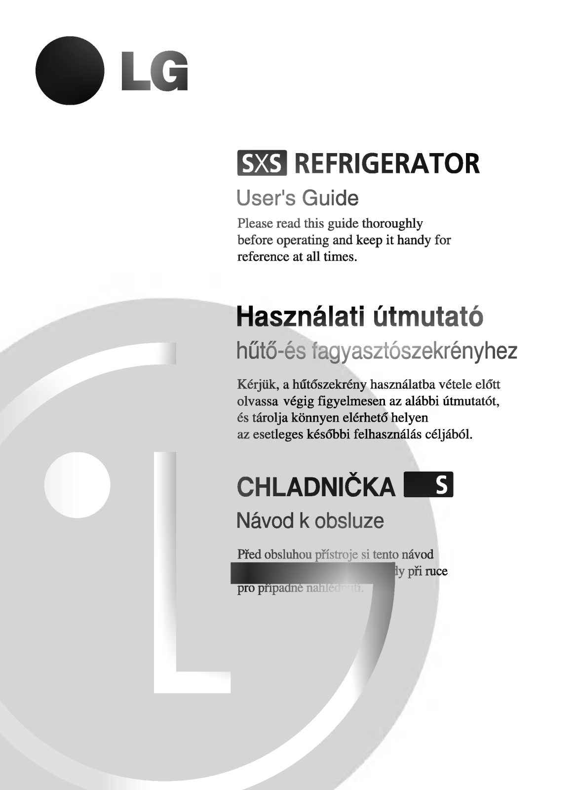 LG GR-P267DTZ User manual