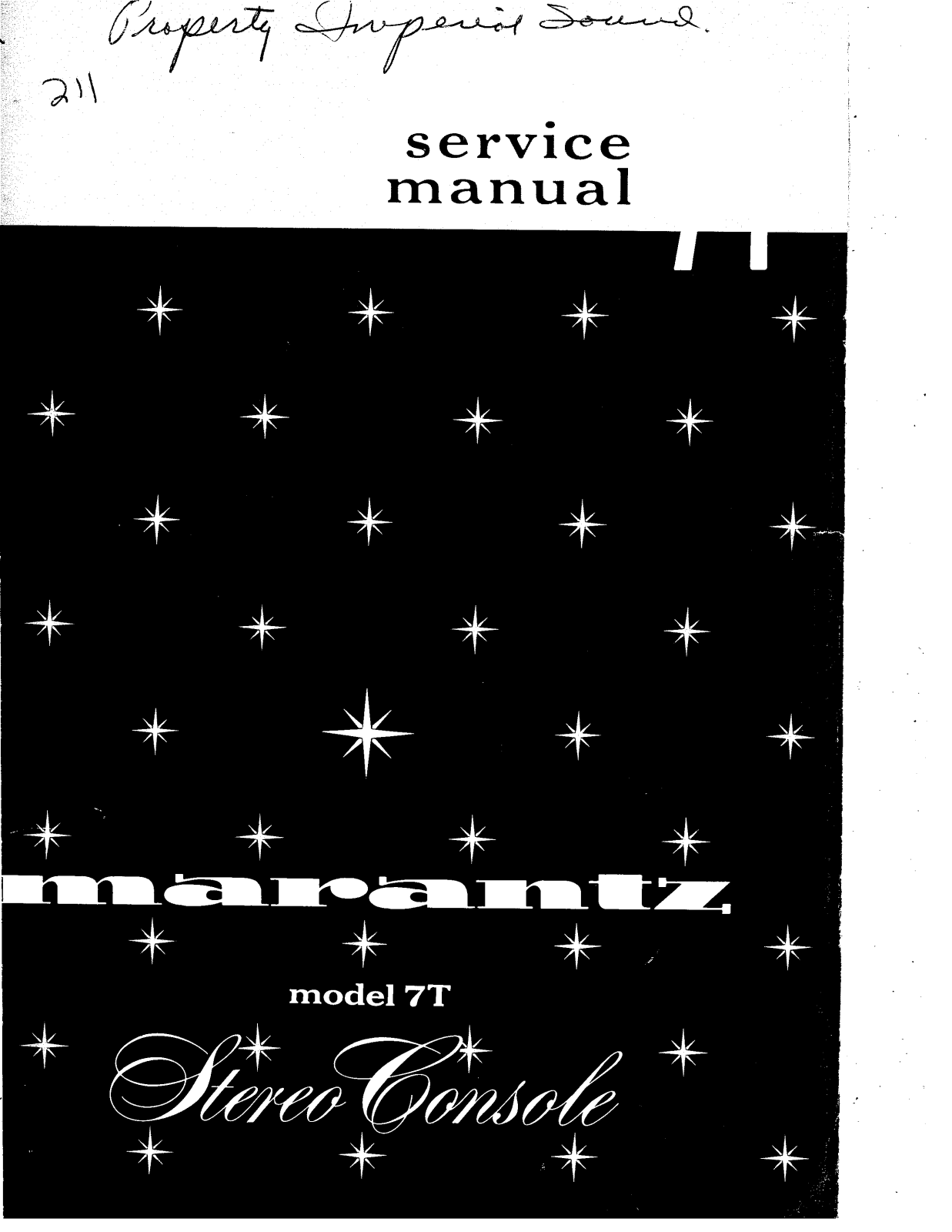 Marantz 7T Service Manual