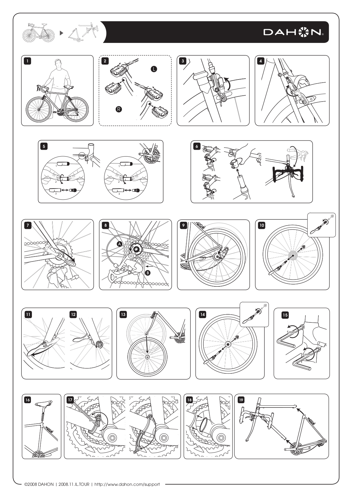 Dahon TOURNADO 2009, TOURNADO 2010 Instructions Manual