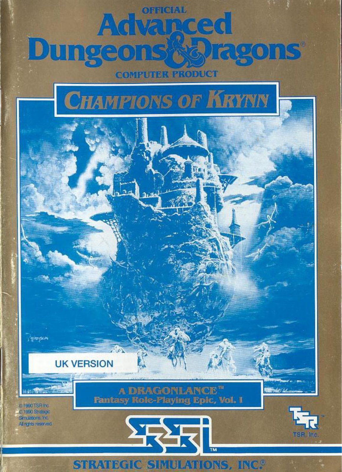 Games PC CHAMPIONS OF KRYNN User Manual