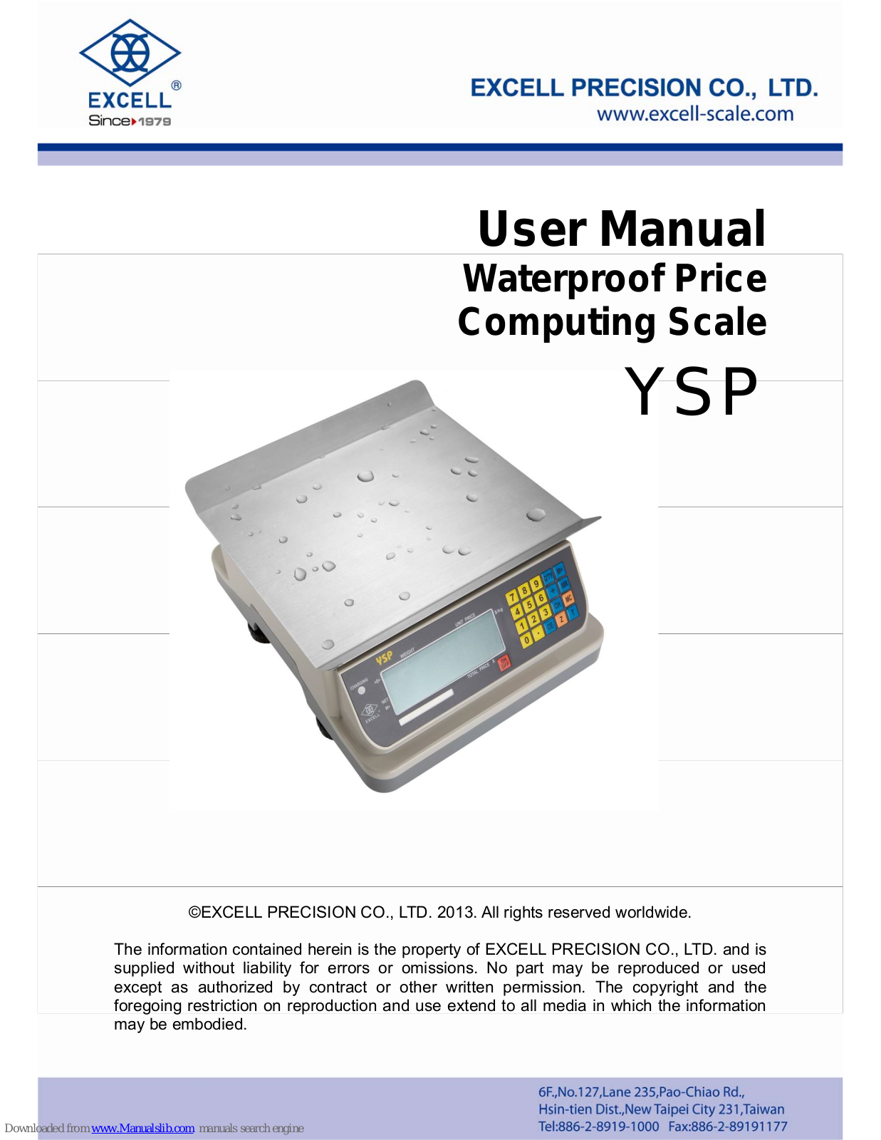 Excell YSP User Manual