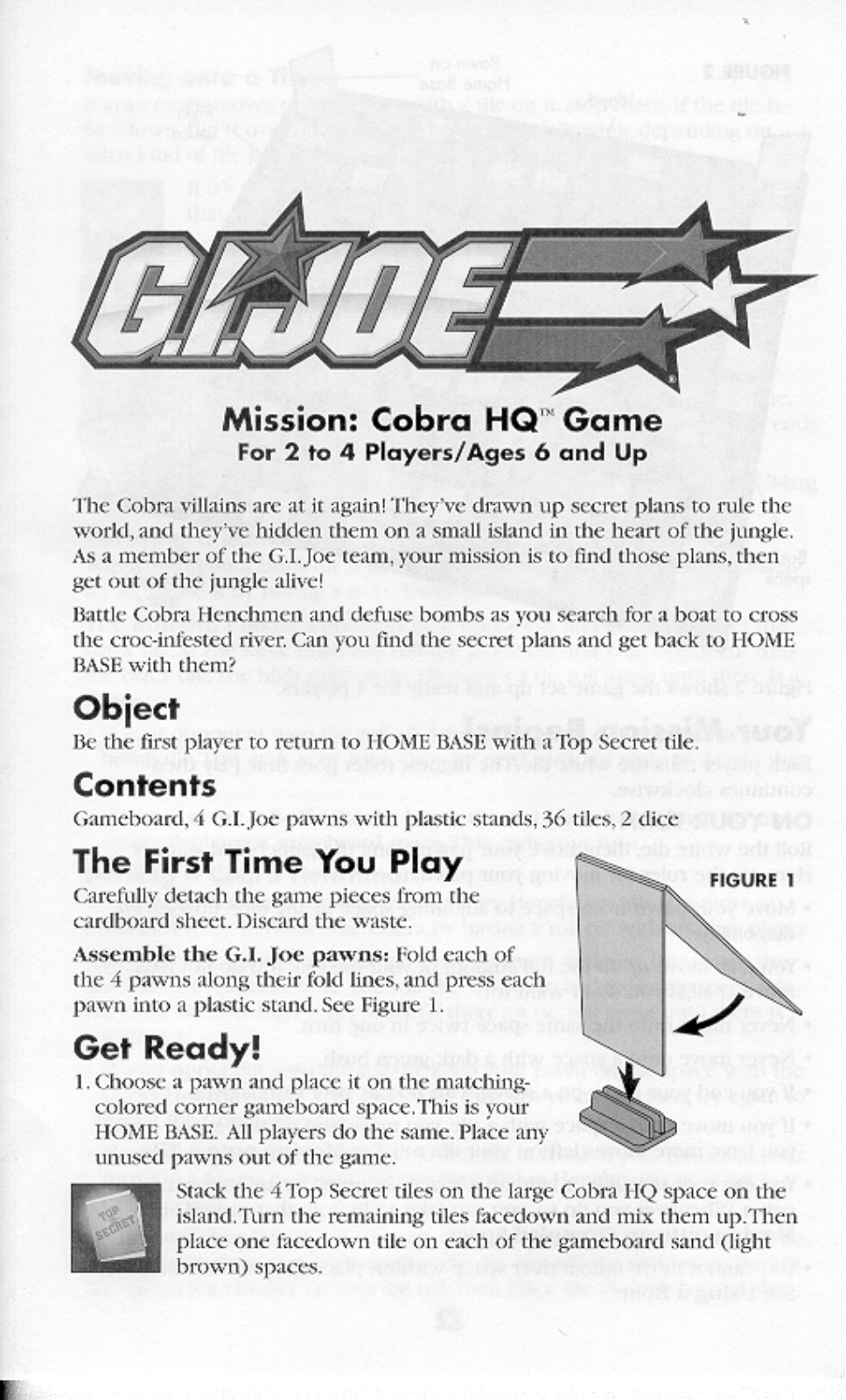 HASBRO GI JOE -Mission Cobra HQ User Manual