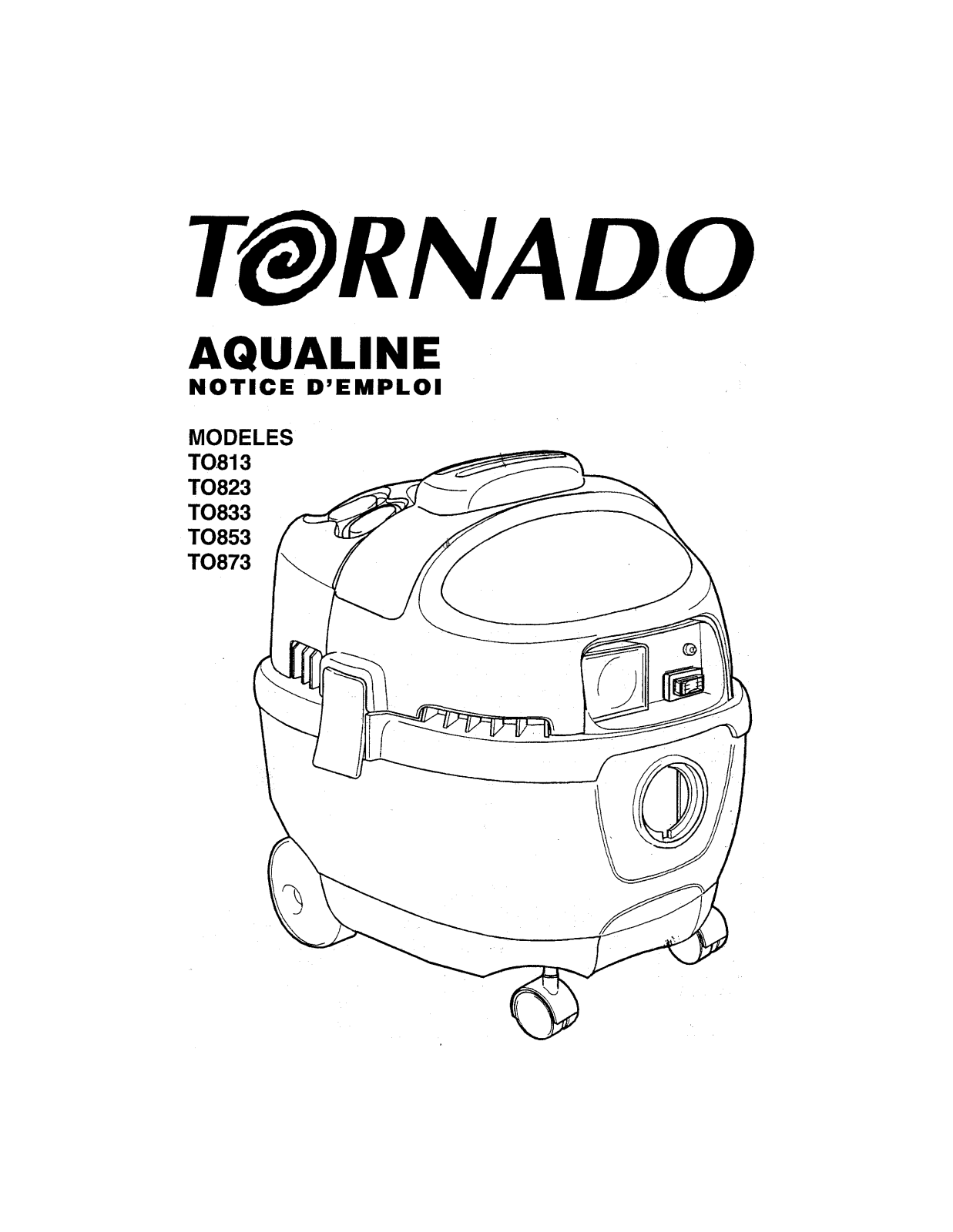 TORNADO TO823, TO833 User Manual