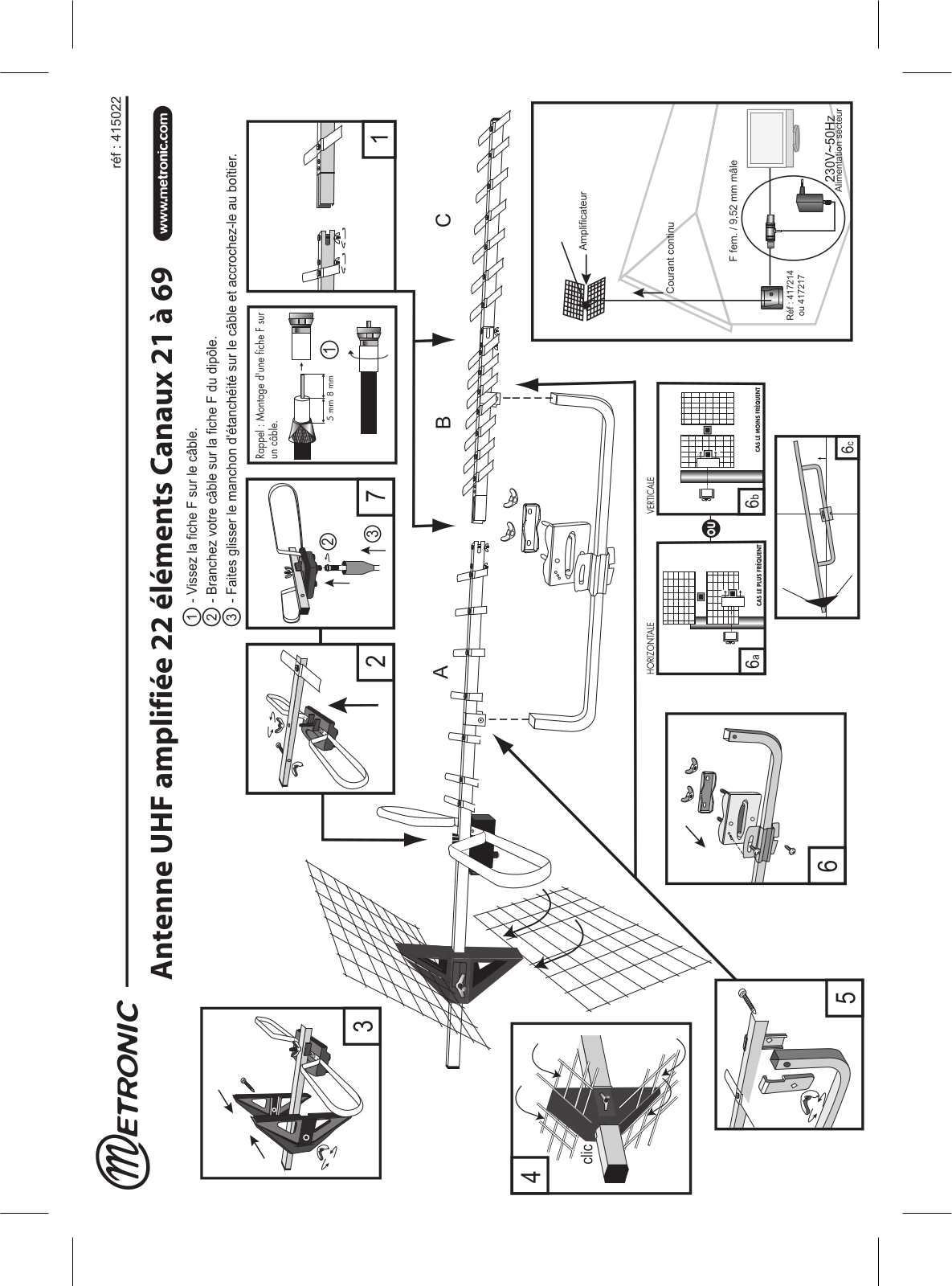METRONIC UHF 22 User Manual