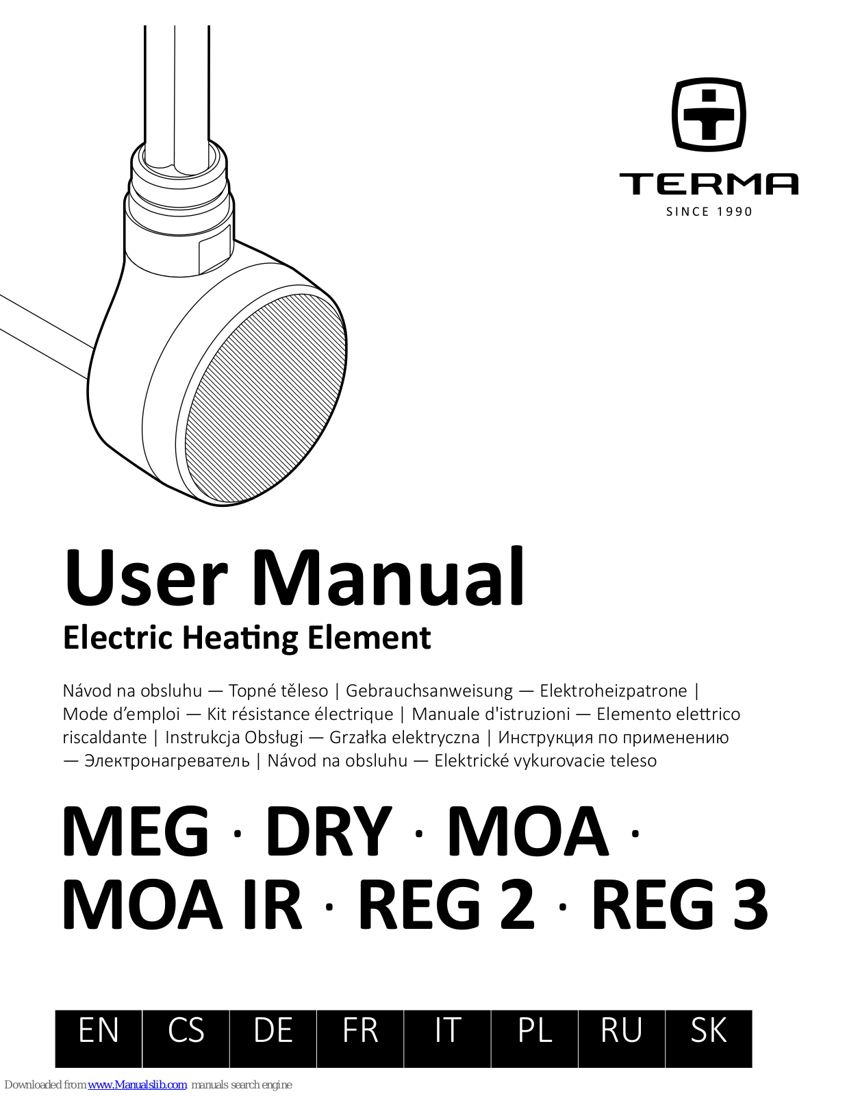 TERMA MEG, REG?2, REG?3, MOA, DRY User Manual